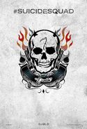 Suicide Squad tattoo poster - El Diablo