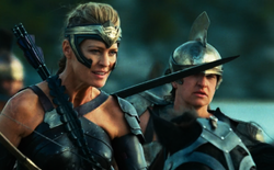 Wonder Woman (2017) Antiope leads Amazon