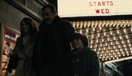 Bruce Wayne with his parents