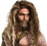 Party City Aquaman wig and beard