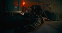 Keaton Batman trailer fight