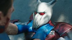 The White Dragon is attacked by Peacemaker