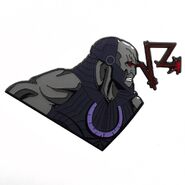 Darkseid lapel pin