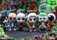 Katana, El Diablo, Deadshot, Harley Quinn, Joker (tuxedo version), Eyeball Man