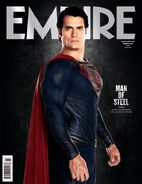 Subscriber cover of the March 2013 edition of British magazine Empire, featuring Superman