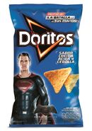 Superman Sour Cream 'n Onion flavored Doritos