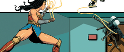 Wonder Woman detains a Retrobot