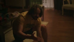 Calcaterra helps  collect his items.