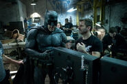 BvS-BTS - Ben Affleck and Zack Snyder on set
