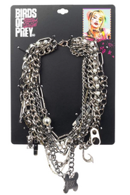 Bioworld Harley Quinn choker charm necklace