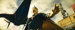 Doctor Fate flying in the air