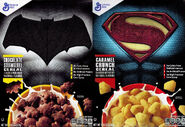 Superman and Batman cereals