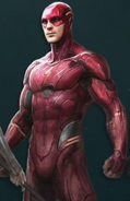 Early concept of The Flash suit.