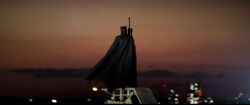 Batman on tower