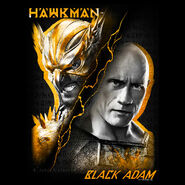 Black Adam and Hawkman promo art