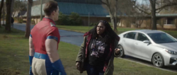 Adebayo simulates not to know who Vigilante is