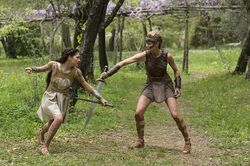 Diana training with Antiope