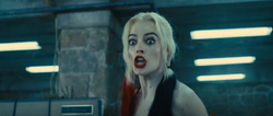 Harley Quinn tries to stop Polka-Dot Man
