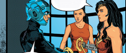 Wonder Woman interrogates Doctor Cyber
