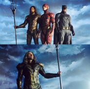 Costume tests - Aquaman Batman Flash Vulko