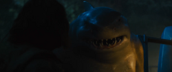 King Shark says he would wear a disguise