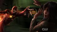 Concept art of the Flash Suit as seen in the Dawn of the Justice League TV spot.