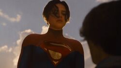 Supergirl meeting Barry