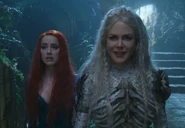 Atlanna and Mera in a cave in the Hidden Sea