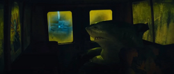 King Shark on the van alone