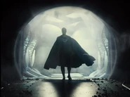 Superman emerges with his new suit