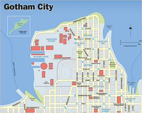 Gotham City map