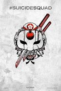 Suicide Squad tattoo poster - Katana