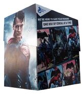 Special edition five-pack of cereal boxes with Batman v Superman comics