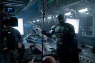 JL-BTS - Ben Affleck-Batman on set