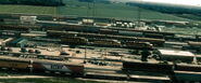 A rail yard in Smallville