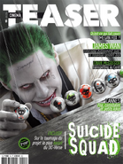 Variant cover of the June 2016 edition of French magazine Cinema Teaser, featuring the Joker