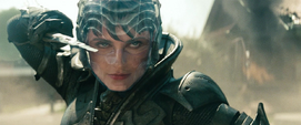 Faora durante Batalla de Smallville