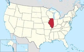 Mapa de Illinois