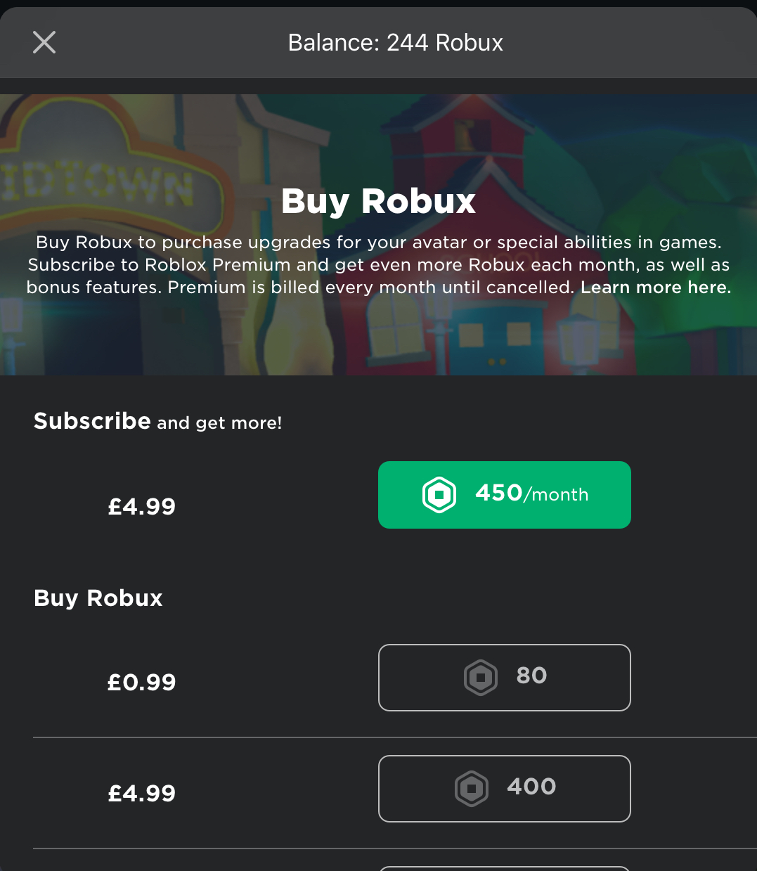 Tried Buying Roblox Premium For Five Pounds Fandom - mini bfdi a rp 5 000 visits thank you roblox