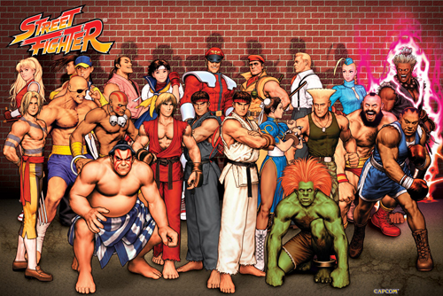 Lista de personagens 1 do evento street fighter