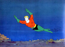 Aquaman swimming