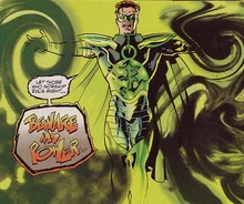 Num sacrifício para redimir seus crimes, Hal Jordan reacende o Sol da Terra.