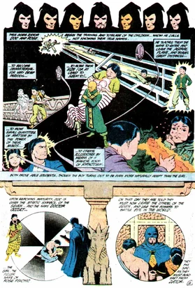 O treinamento de  e sua irmã pelos místicos Os Sete.