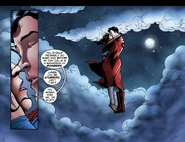 Smallville season11-Clois.jpg (505 KB) Romantic kiss between Lois and Superman above the clouds.
