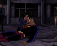 Lois Lane mourns over Superman's death.