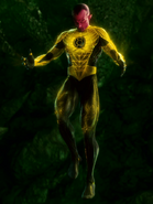 Sinestro's uniform when wearing the yellow ring.