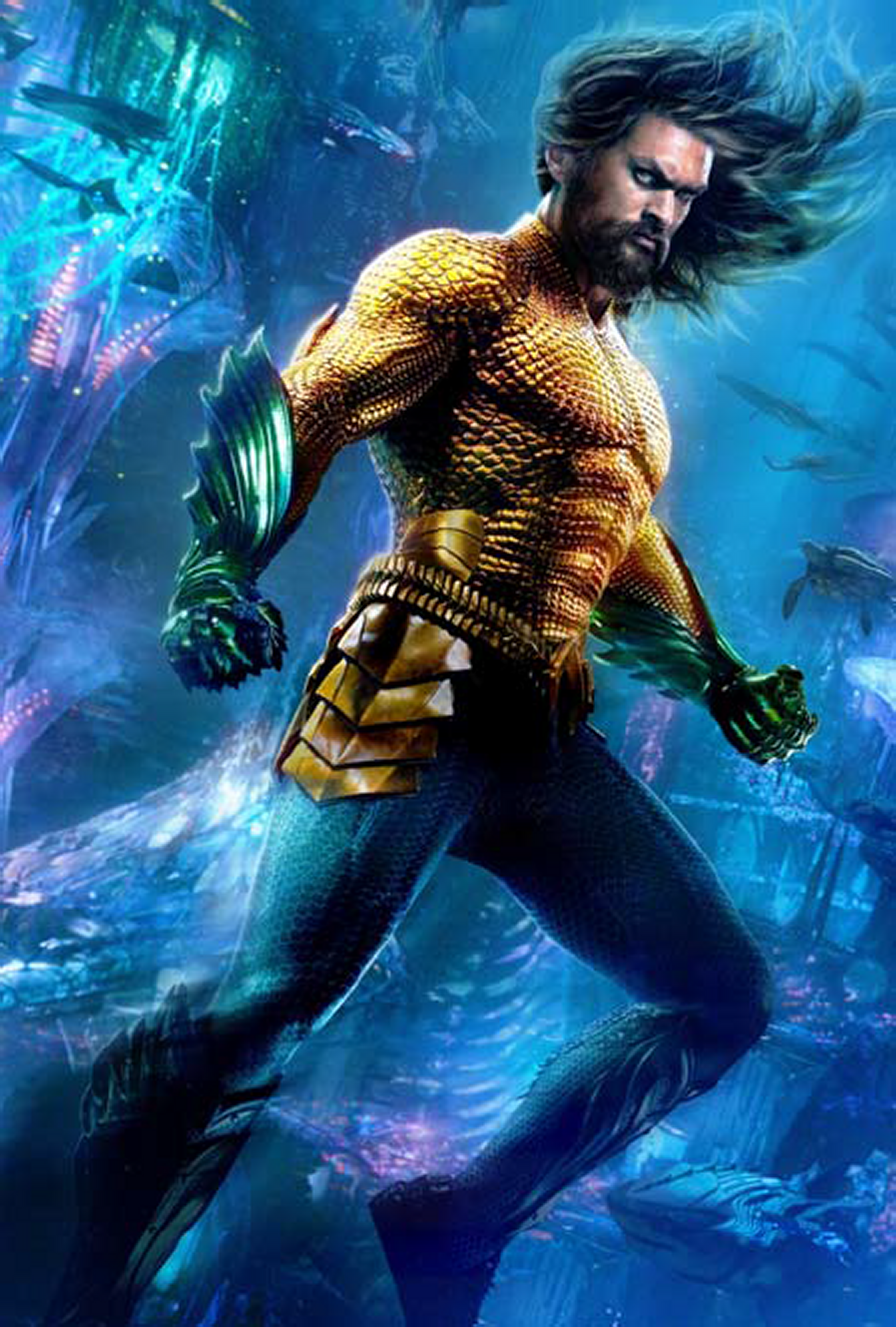Details about   Batman Total Justice Aquaman Gold Armor Variation Free Ship w/ Pro Packing 