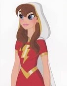 Mary Marvel from the DC Super Hero Girls original universe.