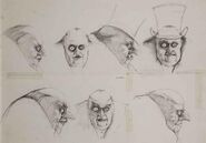 Concept art for The Penguin in Batman Returns.