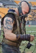 Tom Hardy as Bane.